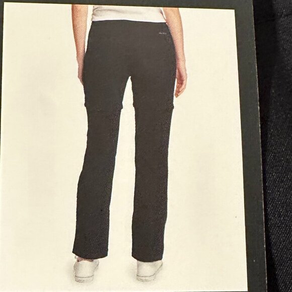 New Eddie Bauer Convertible Pant Women's Size 12 Black Adjustable Length UPF 50+ - Picture 9 of 13